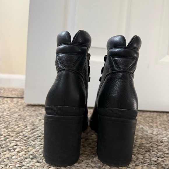 Marc Fisher Kini Platform Combat Black Boot - Picture 11 of 13